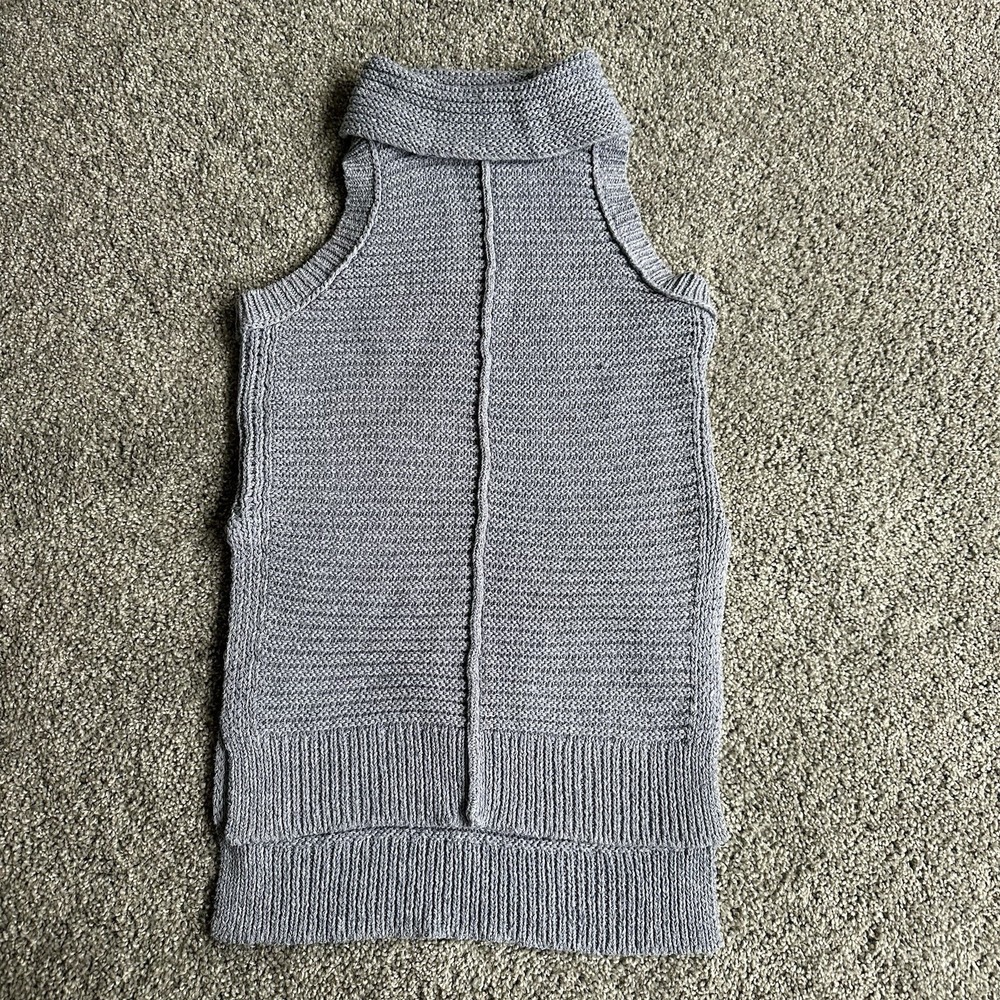 ANTHROPOLOGIE Pilcro Turtleneck Sweater Vest‎ Blue. Size XS. MSRP $120